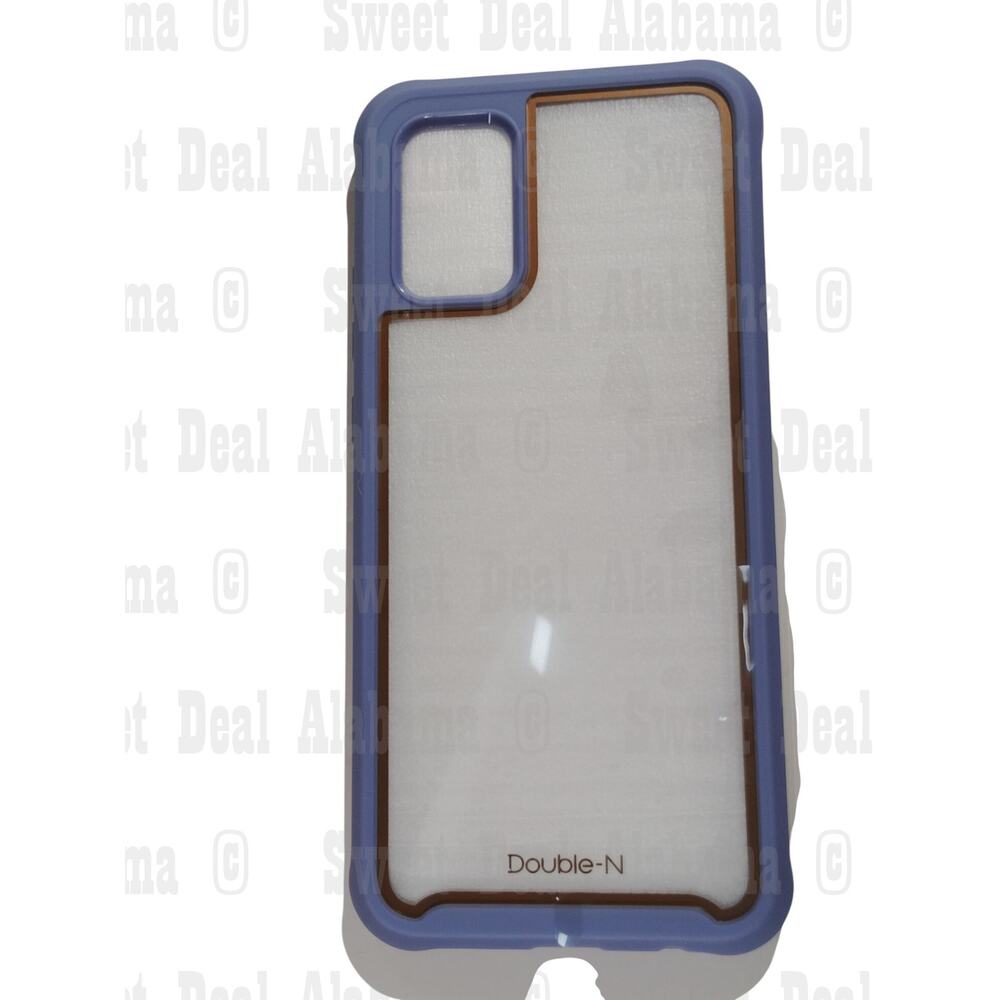 Double-N Cellphone Case For Samsung Galaxy A02 w/ Screen Protector (Purple)